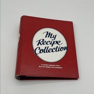 Vintage Better Homes & Gardens Red My Recipe Collection Organizer